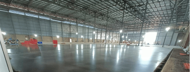 Superflat DM2 concrete floor slab in Kenya