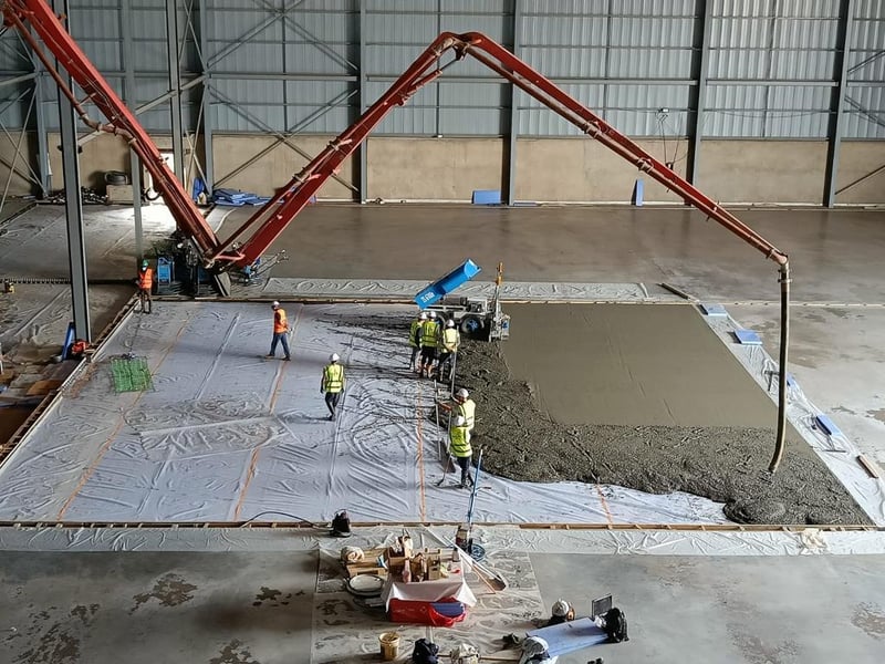 Twintec SFRC Specialists in Cold Store concrete floor slabs